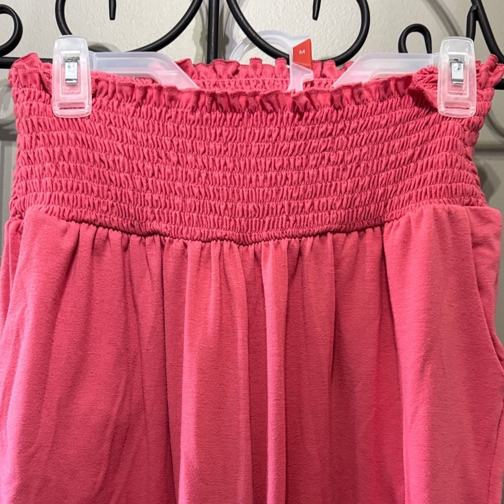 Zenana Outfitters Red Smocked Joggers XL - Picture 4 of 11